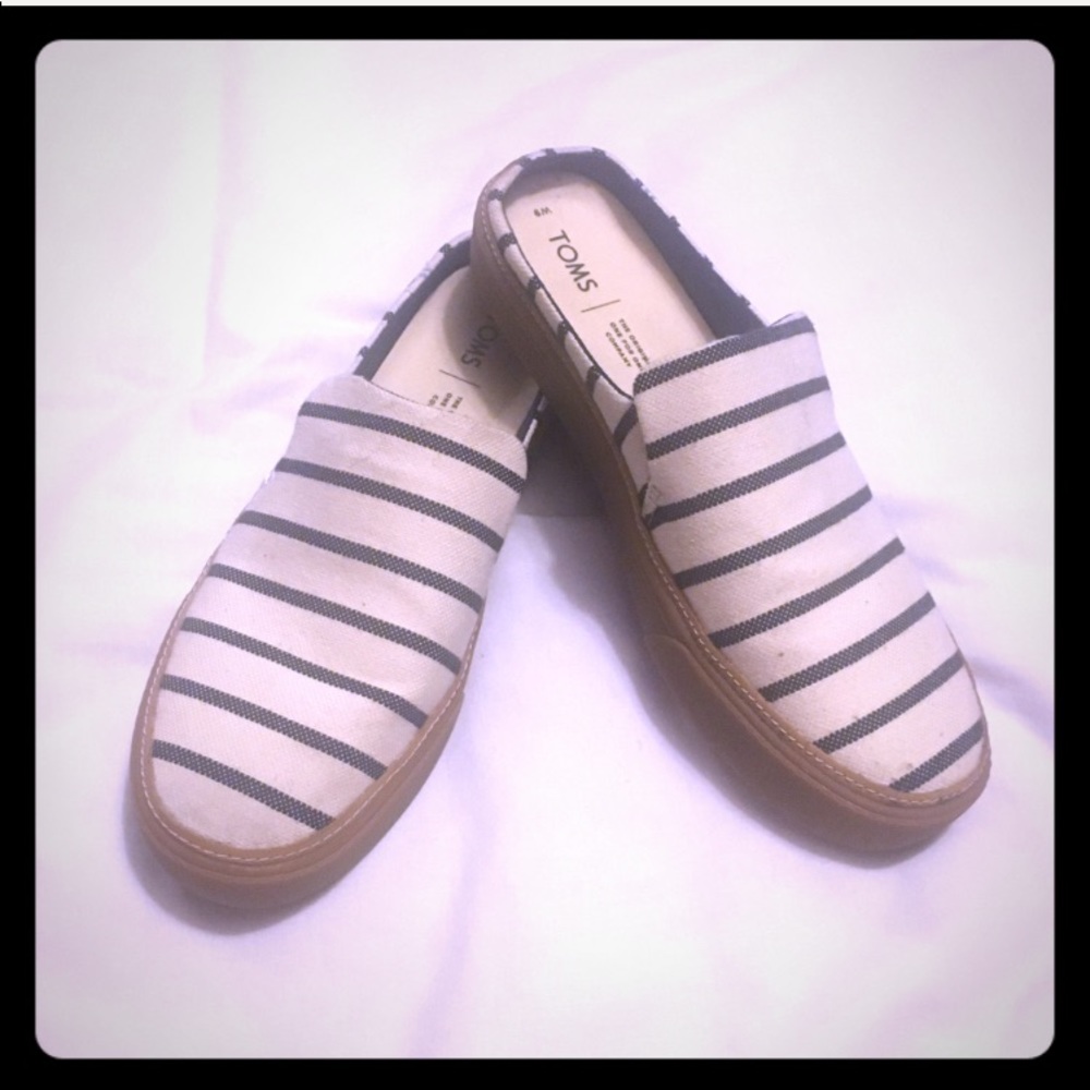 Toms Sunrise slip-on canvas mule sneakers